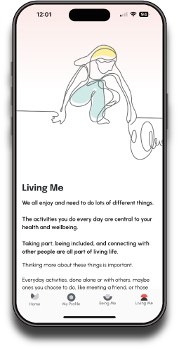 Living Me screen